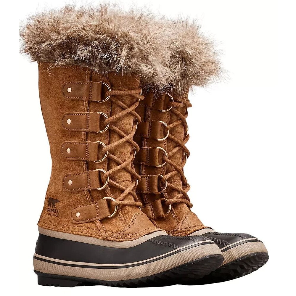 Sorel Brown Winter Boots with Fur Trim